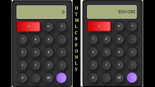 Calculator using CSS Only || HTML and CSS Animation screenshot 3