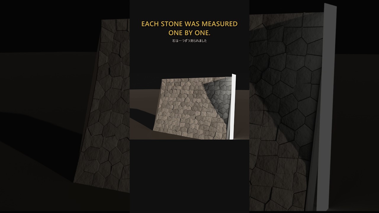 Each Stone In This Wall Was Measured, One By One. #Shorts - YouTube