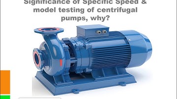 Significance of Specific speed in centrifugal pumps (with english subtitles)