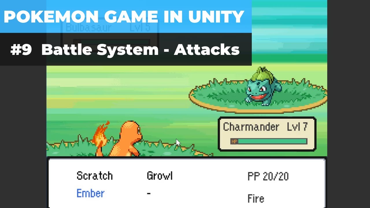 Make A Game Like Pokemon in Unity | #9 - Implementing Attacks in Battle