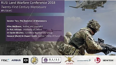 Mr Allan Mallinson - The Evolution of Manoeuvre: R...