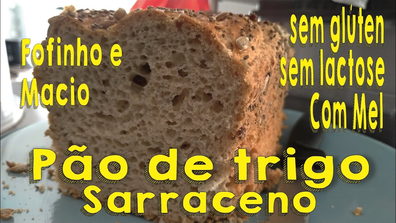 DELICIOSO PÃO DE TRIGO SARRACENO E MEL SEM GLÚTEN