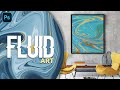 Флюид Арт в фотошопе | Жидкая текстура мрамора | Fluid Art