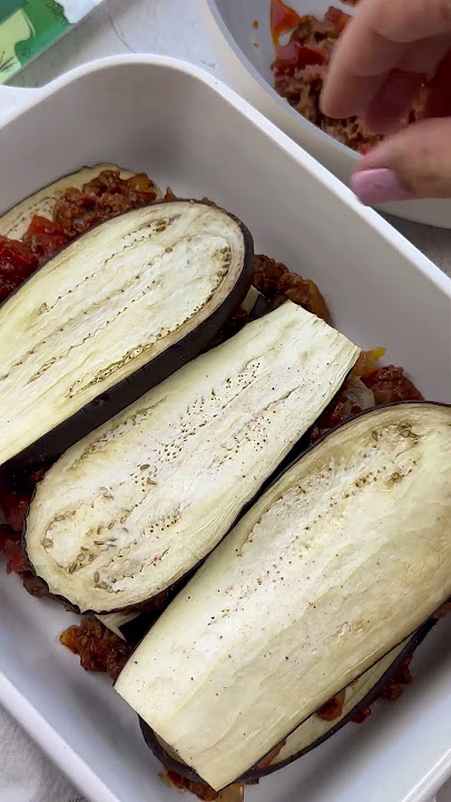 Spicy Eggplant Lasagna #recipe #lasagna #dinner