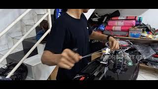 Cara pasang senar raket badminton/bulutangkis di mesin DIGITAL