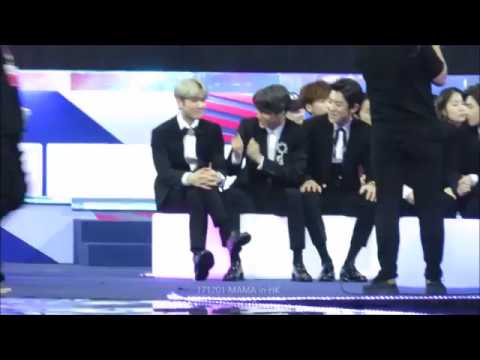 171201 MAMA in HK - Baekhyun, Kai, Chanyeol Reacts to Chen & Dynamic Duo winning Best Collab