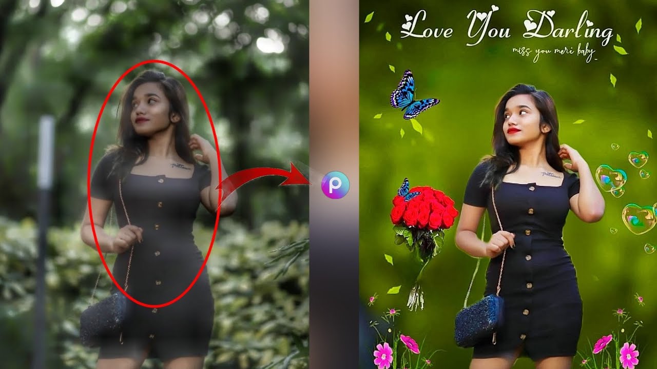 Just 3 Step Picsart Photo editing How to Change Background of Photo