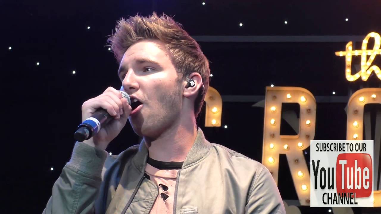 AJ performing live at The Grove Free Summer Concert Series in Los Angeles