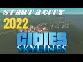 CITIES SKYLINES - How to Start a City 2022 - PS4 - 0 to 1000 population - Tutorial - Black Woods Map