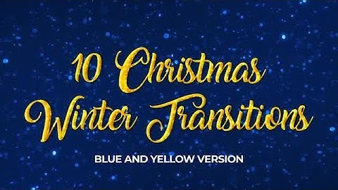 Ten Christmas Winter Transitions Stock Motion Graphics