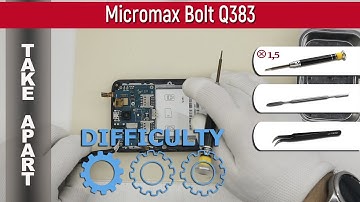 How to disassemble 📱 Micromax Bolt Q383 Take apart Tutorial