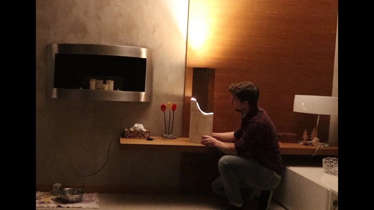 Lampada Da Tavolo Acciaio E Legno Fai Da Te Homemade Wood And Steel Table Lamp