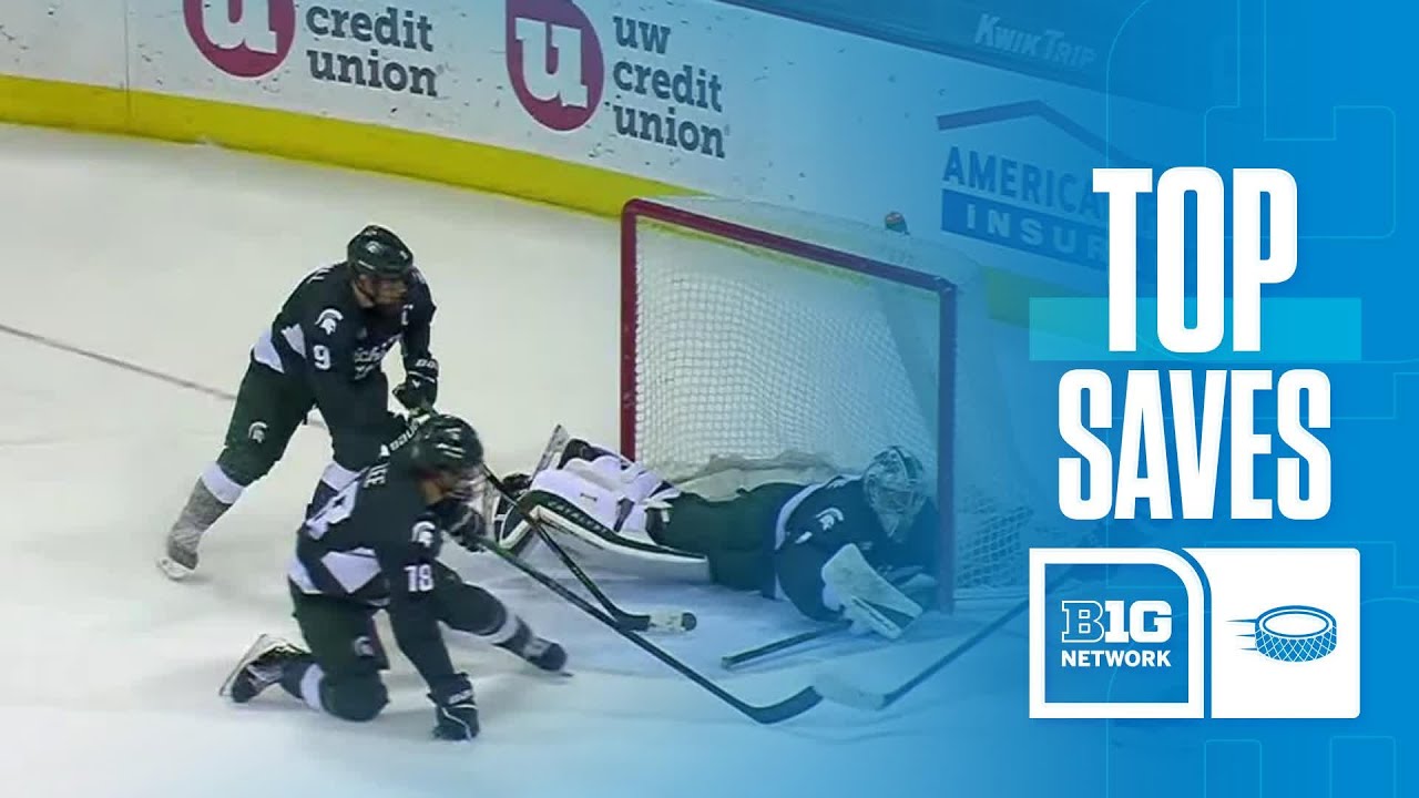 Top Goalie Saves from Wisconsin vs. Michigan State | Big Ten Hockey | 01/15/2026