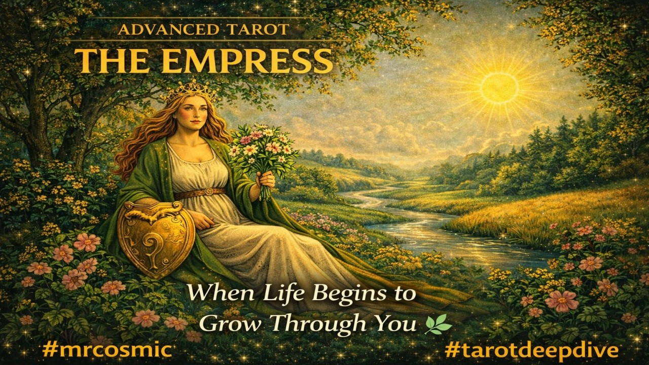 The Empress  When Life Begins to Grow Through You 🌿 #mrcosmic thumbnail