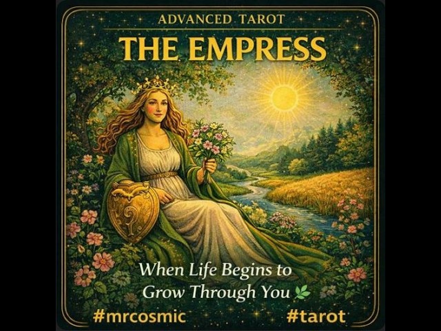 The Empress  When Life Begins to Grow Through You 🌿 #mrcosmic thumbnail