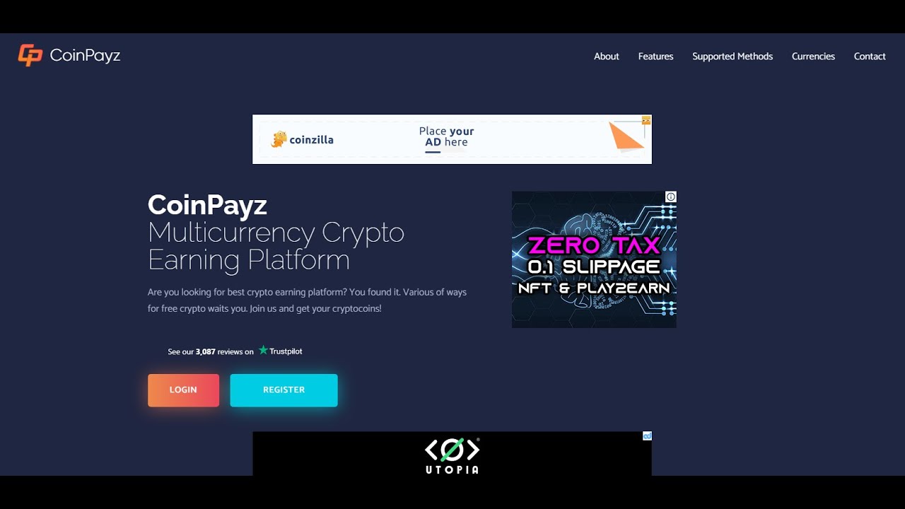 Coinpayz  заработок  криптовалюты без вложений  в 2022г  Платит Обзор