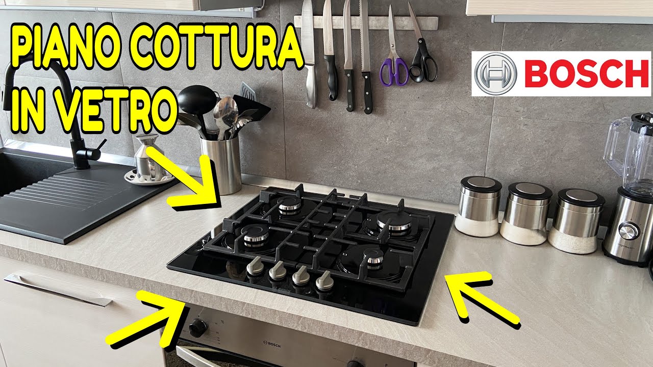 Sostituzione e Installazione Piano Cottura in Vetro Temperato Bosch Nero a Incasso Cucine