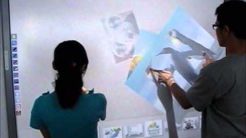 Interactive Whiteboard - Support Microsoft Surface Collage.wmv