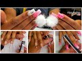 Fullset (start to finish) | Aliexpress Full cover tips | Back to School Pom Pom Nails