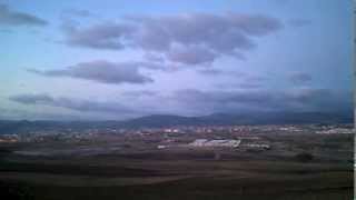 Anochecer de Pamplona desde Arlegui-Timelapse