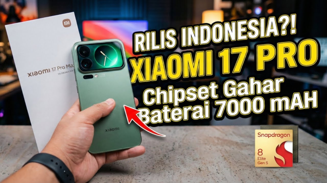 MENGEJUTKAN! Snapdragon 8 Elite Gen 5 ! Xiaomi 17 Bongkar Rahasia Baterai 7.000 mAh di Bodi Tipis?!