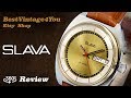 Hands-on video Review of Slava Rare Soviet Mens Watch From 70s