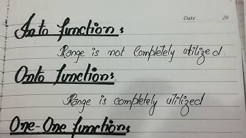 Types of Relations and Functions