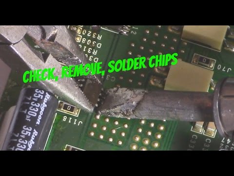 How to check and solder surface mount IC on Vizio TV backlight inverter board