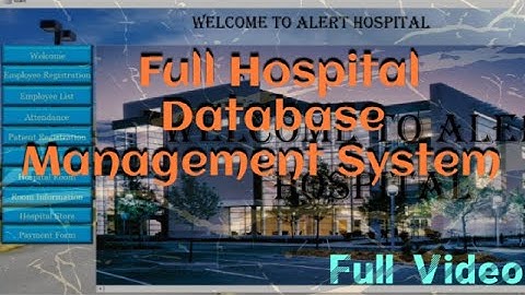 Hospital Database Management System Using MS ACCESS Full Project