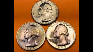 US Quarter 1965-1967 - United States No Mint Mark Coins