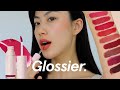 NEW Glossier G Suit Lip Creme | Swatches + Try On