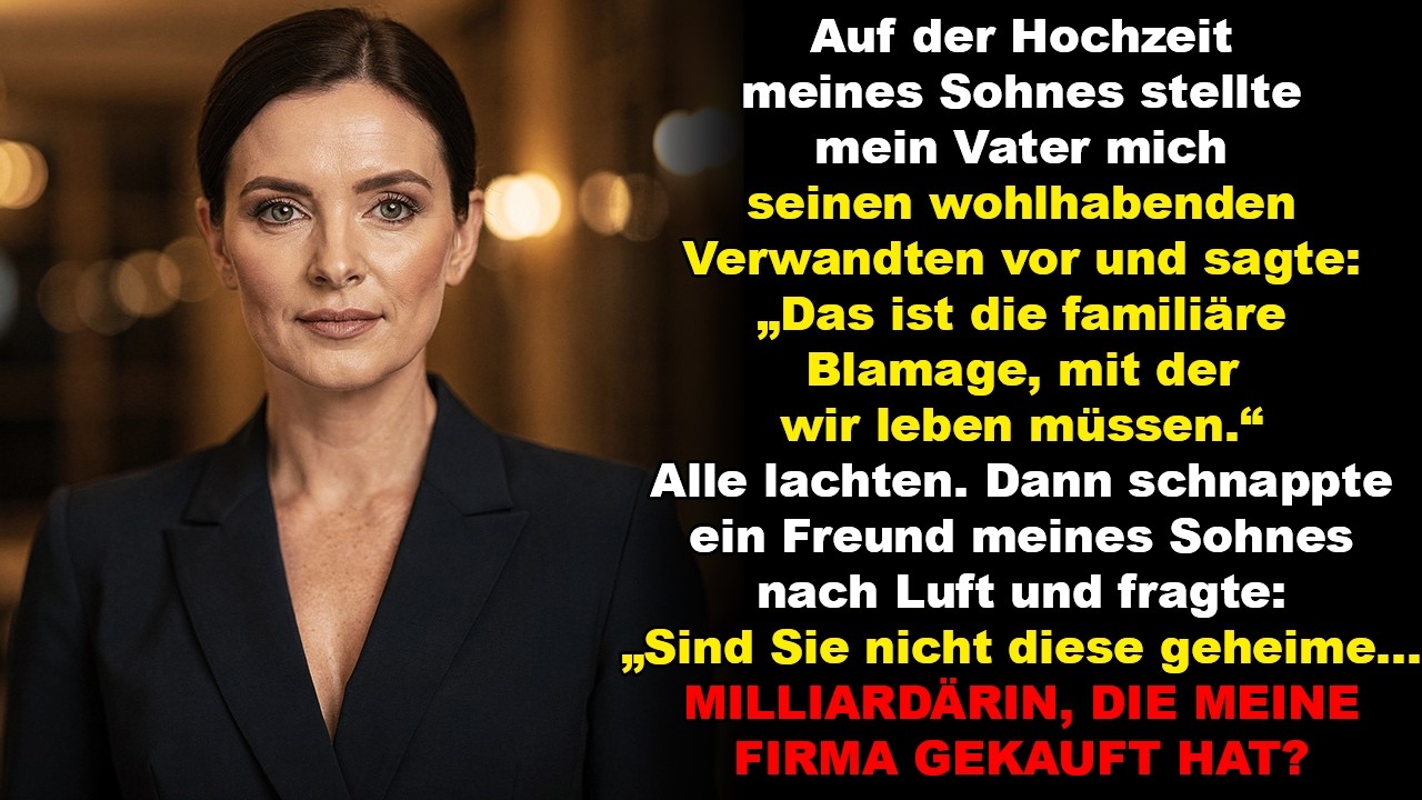 Bei der Hochzeit meines Sohnes nannte mich meine Familie „die Schande“ – und verlor danach alles