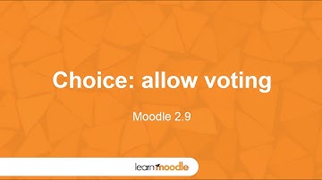 Learn Moodle 2015: Activity: Choice (Moodle 2.9)