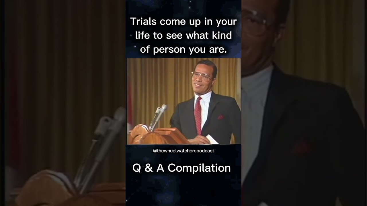 В жизни случаются испытания, которые показывают, какой вы человек. | Достопочтенный министр Фаррахан