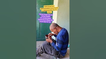viral kakek lansia ini menangis karena diberi makan kakek belum makan dari kemarin