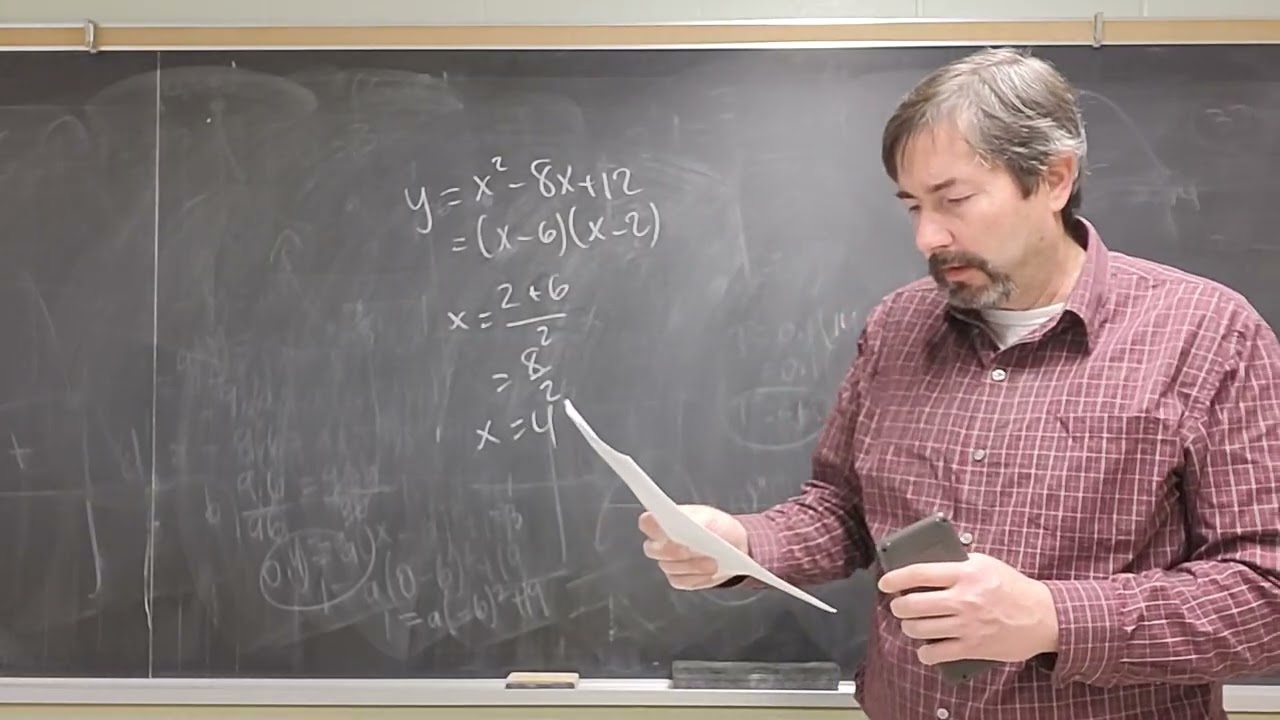 Quadratic Relations Multiple Choice