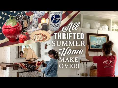 Using ONLY Thrifted (Vintage) Finds I Decorated My Entire House for Summer!