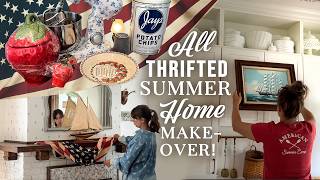 Decorating My Whole House for America's 250th Anniversary (Using Only Thrifted Vintage Finds)!