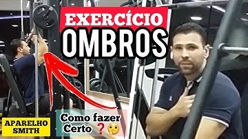 DESENVOLVIMENTO FRONTAL SUPINADO SMITH- EXERCÍCIO OMBROS - COMO FAZER❓🤔