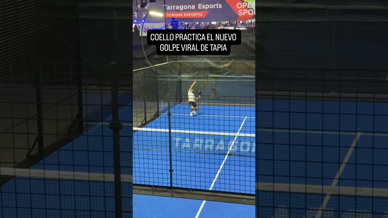 COELLO PRACTICA EL GOLPE VIRAL DE TAPIA 🪄🎾 | Jugador de Pádel | Oriol Carreras