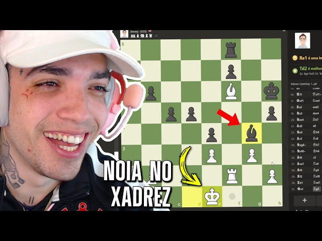 Gabriel jogando Xadrez Online 