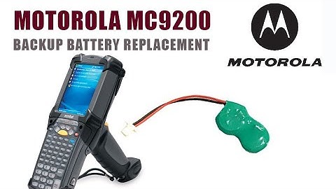 Zebra Symbol Motorola MC9000 MC92000 Backup Battery Replacement Tutorial / Wymiana baterii backup