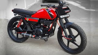 Hero Honda CD Deluxe modified into cafe Racer | Custom Built | Speed Demonz