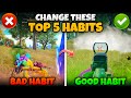 Change these bad habits now in bgmitipstricks mew2