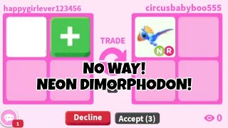No Way! I GOT *NEW* NEON DIMORPHODON In Adopt Me! FOSSIL ISLE UPDATE + HUGE WIN FOR ALBINO MONKEY!