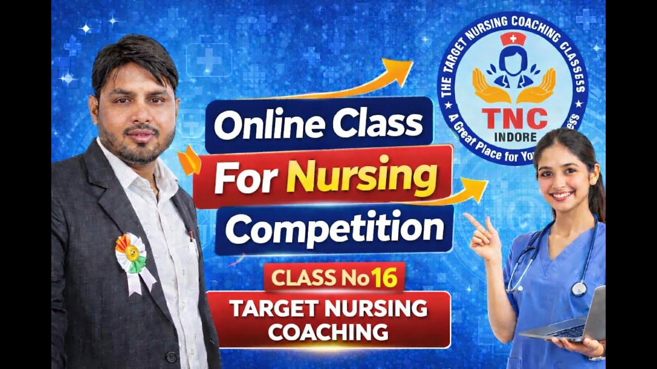 CLASS BY  jUNED SIR    NORCET.RRB.CHO.STAFF NURSE SGPGI