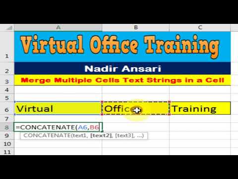 Merge Multiple Cells Text Strings in a Cell