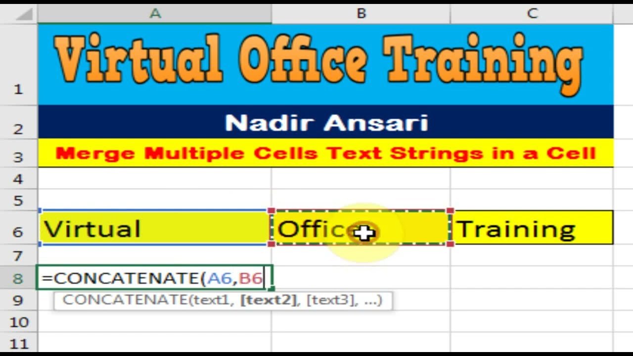 Merge Multiple Cells Text Strings in a Cell