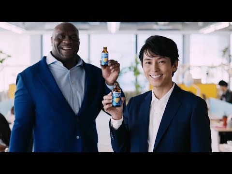 【日本CM】藤木直人和美國拳擊手異色組合一起拍營養劑廣告