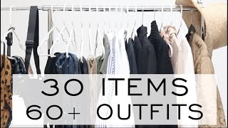 My 30 Piece CAPSULE WARDROBE for SPRING / 60 OUTFITS / 3 MODULES / Minimalist Style / Emily Wheatley